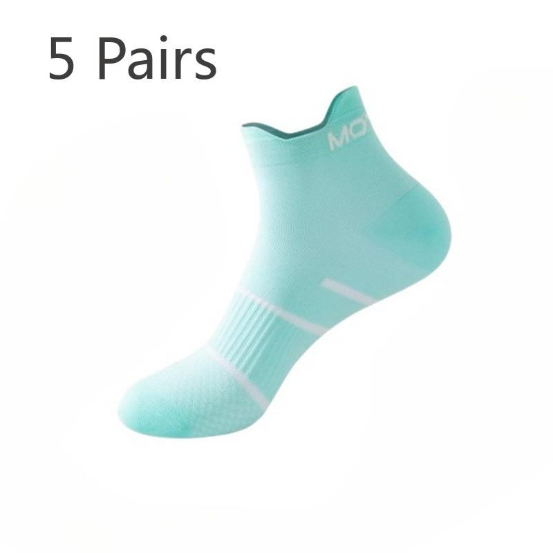 

5 пар мужских летних тонких дышащих нескользящих носков Speed Dry Fitness Sports Professional для бега 5 Pairs светло-синий