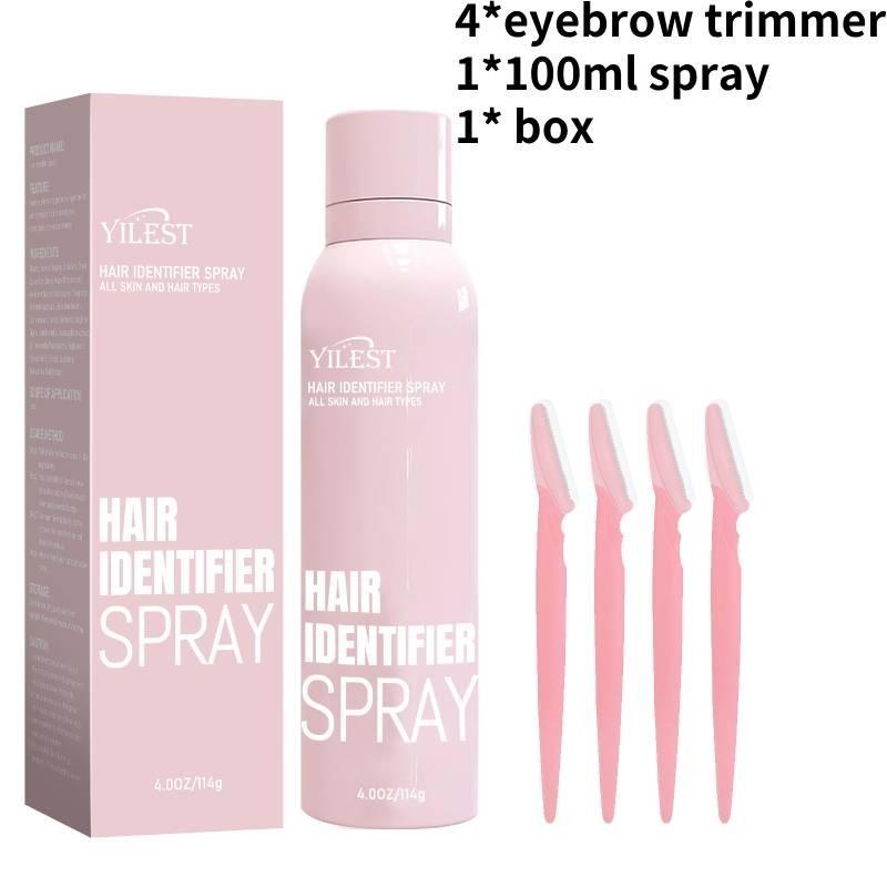 

Спрей для идентификации волос для бритья лица, дермапланинга кожи, чистый инструмент, женщины розовый