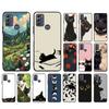 Black Cat Cute Phone Case For Motorola Moto G84 G85 G04S G34 G14 G64 G54 G53 G72 G32 G13 G60 G10 G20 G30 G24 Power E14