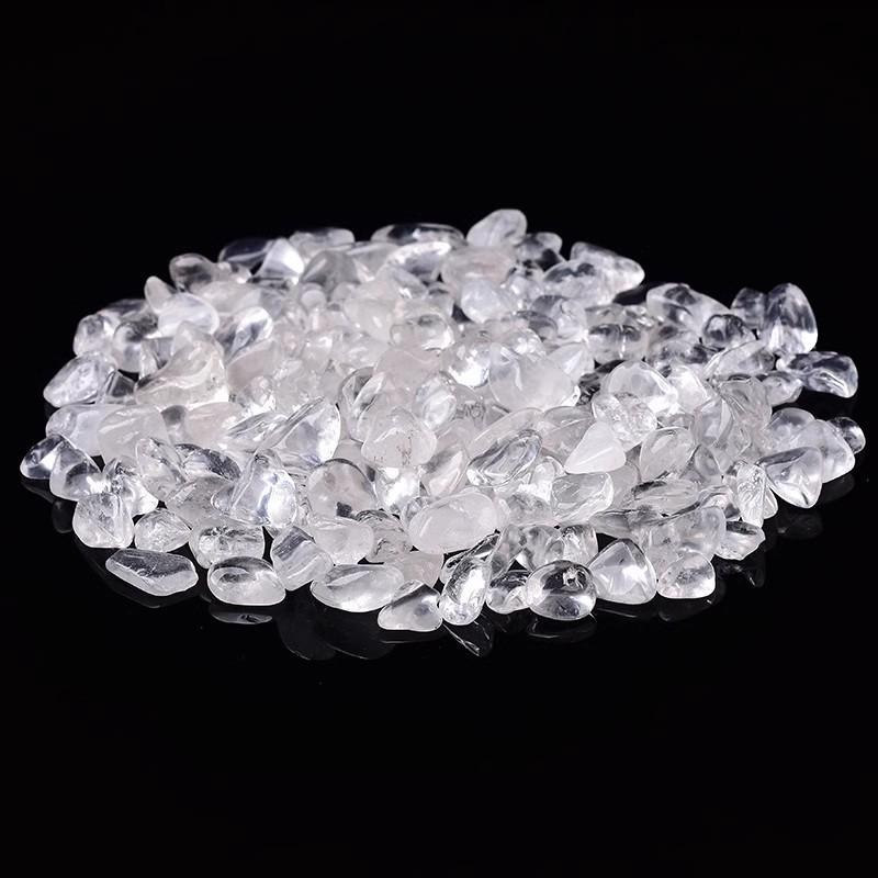 Natural White Crystal Tumbled Stone Bracelet & Purifying Storage Bowl