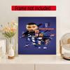 Mbappe Customize Your Name Diamond Painting Round Diamond Diy Frameless Holiday Artwork Suitable For Home Office Wall Decoration
