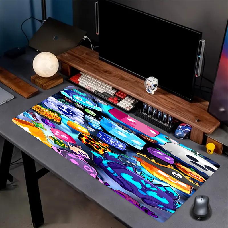 Blox Fruits Theme Mouse Pad, Non Slip Rubber Base, Multifunctional Office & Home Decor, Perfect for Workspace Personalization.
