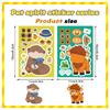 8Pcs Different Animals Theme Selfs Adhesive Vinyls Decals For Electronics Customization Waterproof Scratch Resistant