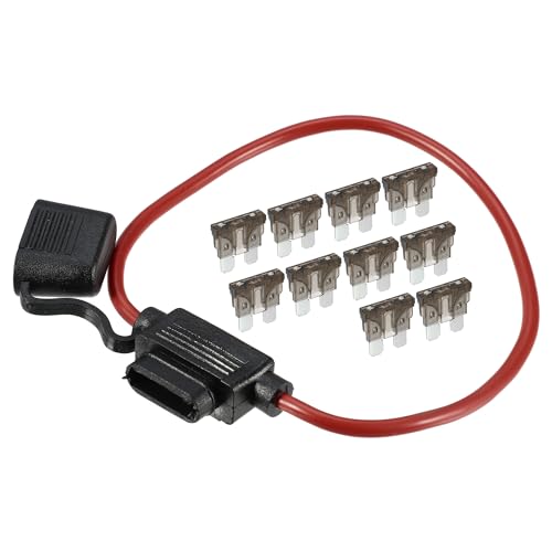 

Держатель предохранителя ABSOPRO 7.5A Стандартный предохранитель лезвийного типа 12 AWG Держатель предохранителя Водонепроницаемый 12 калибр Держатель предохранителя Лезвийный тип Встроенный держатель предохранителя Металлический Bla