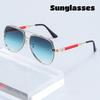 Ochelari de soare unisex la modă cu ramă completă Stil nou Personalizați Ochelari pentru protecție solară de exterior Ramă supradimensionată de lux