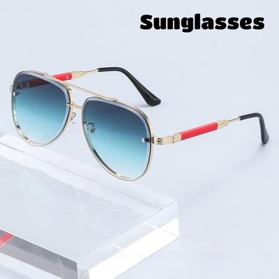 Unisex Fashion Full-Frame Sunglasses New-Style Personalized Outdoor Sun Protection Glasses Luxury Oversized Frame Eyewear