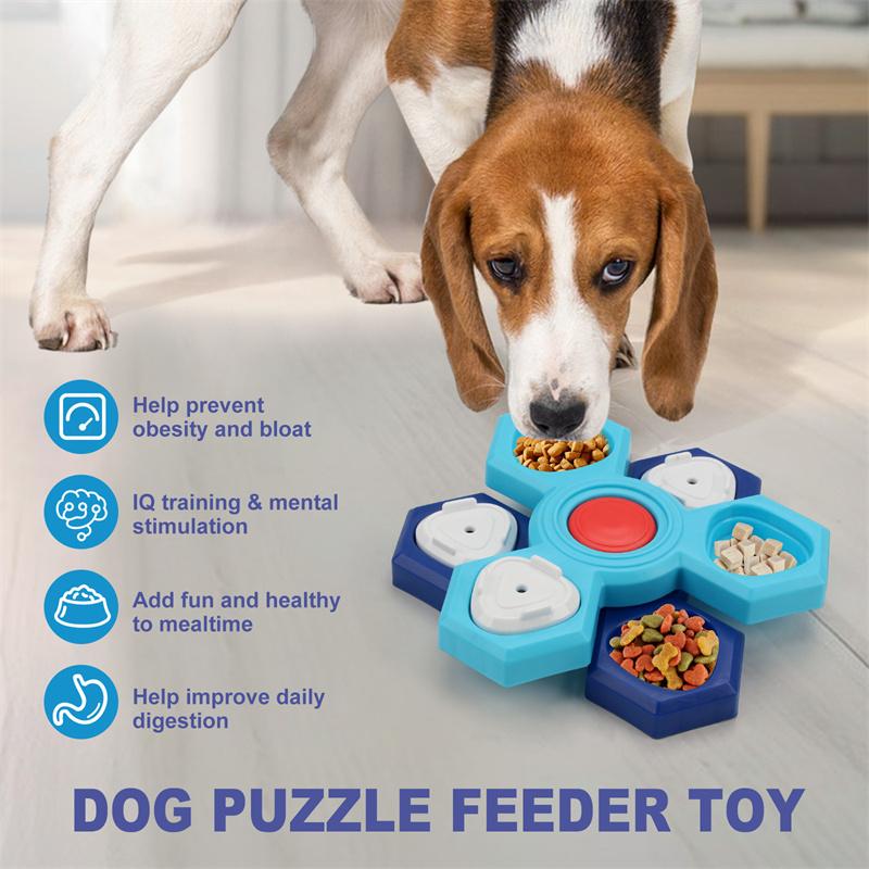Hunde-Puzzlespielzeug Hundetraining Langeweile Interaktives Puzzle Futterspielzeug Fressnapf für langsames Fressen Haustierzubehör