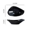 Japanese Snack Plate Ceramics Creative Oyster Shape Seasoning Plate Sauce Dish Porcelain Tableware Kitchen Utensils Small Dish