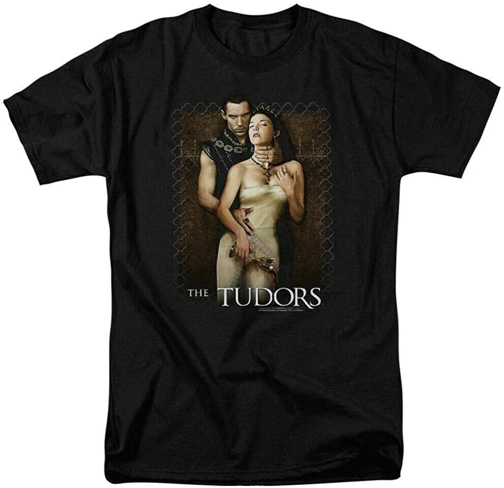 The Tudors Split Wine T Shirt Mens Tv Show XL чёрный