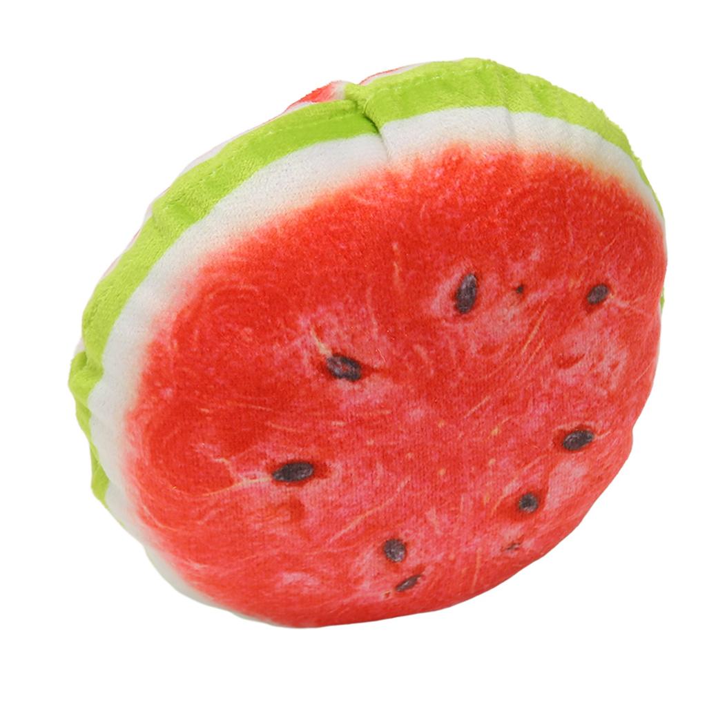 Fruit Plush Dog Toy Cartoon Cute Interactive Soft Bite Resistance Squeaky Plush Dog Toys for Small