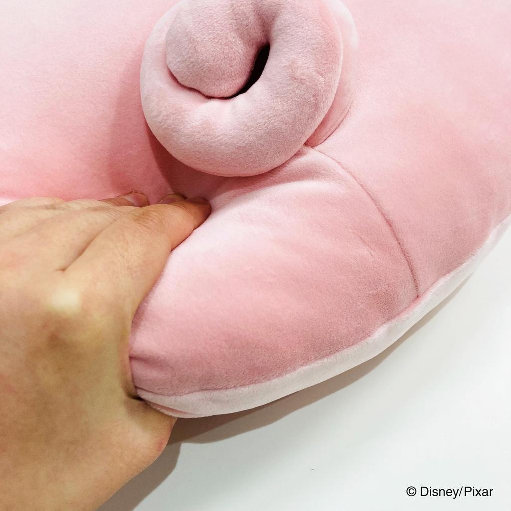MORIPiLO Disney Toy Story Hamm Body Pillow Back Soft and Soft To the Plush Nap Disney Morishita Pillows (Die-Cut Cushion) Touch, Toy, Pillow, Pink,