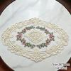 Ins Lace Table Cloth Decoration Tablecloth Embroidery Cup Pad Coaster Aesthetic Lace Cloth Tabletop Decoration Home Decor