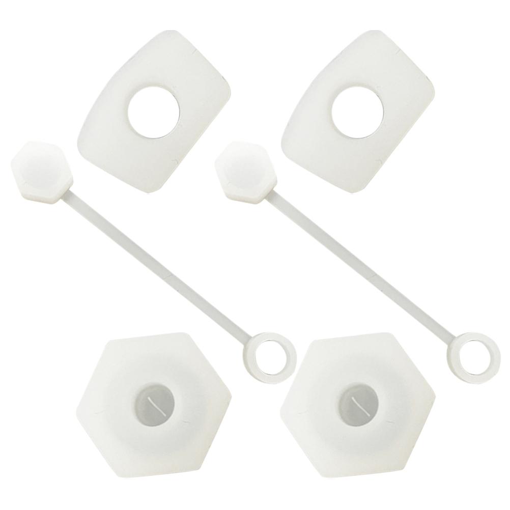 

2Set Spillproof Silicone Tumbler Stopper Set Straw Covers Leakproof Reusable Straw Caps for Drink Cups Tumbler Stopper белый