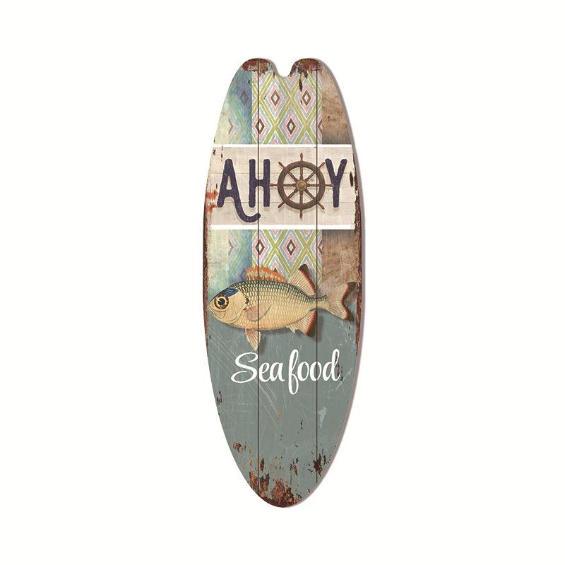 Hawaiian Surfboard Pendant Beach Wall Decoration Sign