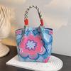 2025 Knitted Hollow-out Flower Handbag: Versatile, Large Capacity, Stylish Souvenir Gift
