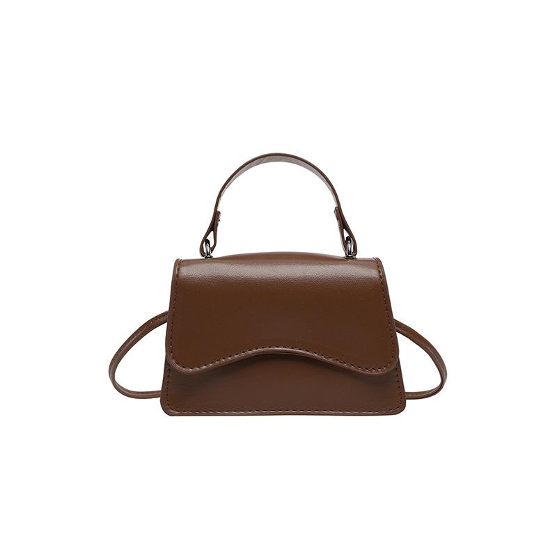 Solid color candy color fashionable retro small square bag women's niche design versatile personality casual senior messenger bag