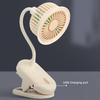 Mini Clip-on Desk Fan with Flexible Neck 360 Degree Adjustable USB Rechargeable Summer