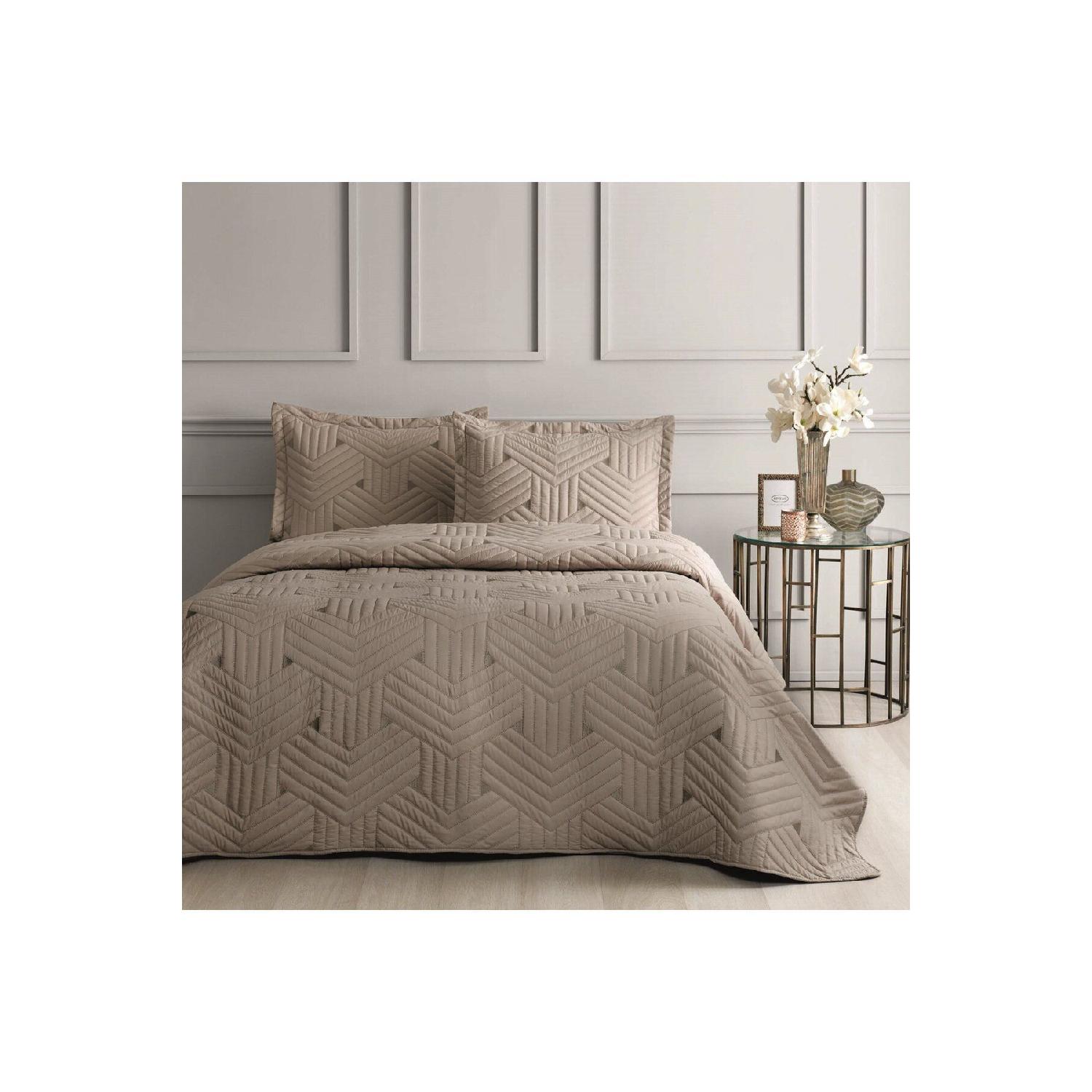 

Vita Double Bedspread Set Coffee коричневий