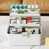 Multi-Layer Portable Medicine Box - Large Capacity First Aid & Epidemic Prevention Storage