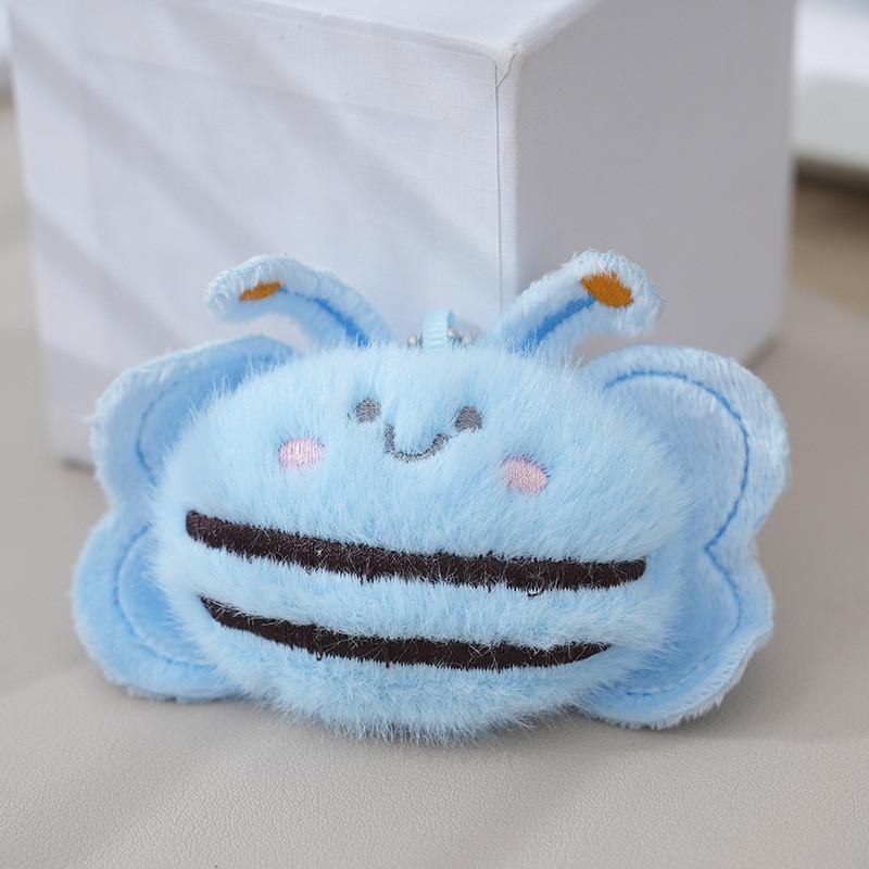 Soft Plush Cartoon Bee Keyring Charming Toy Figure For Fashion Bags And Accessories In Multiple Colors