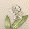 Multifuntional Dress Enhancement Accessory Orchids Brooch Wedding Brooch Adjustable Clasp Pin Alloy Texture for Daily