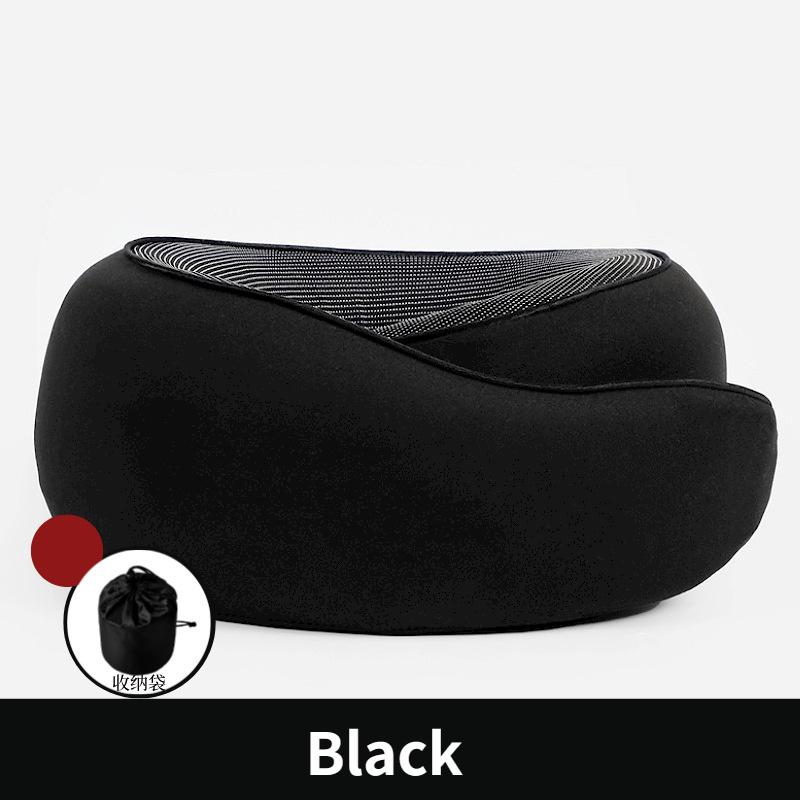 1Pc Travel Neck Pillow Memory Foam U-shaped Pillow Snail Style Travel Neck Support Portable Adjustable Soft Break Sleep Pillows