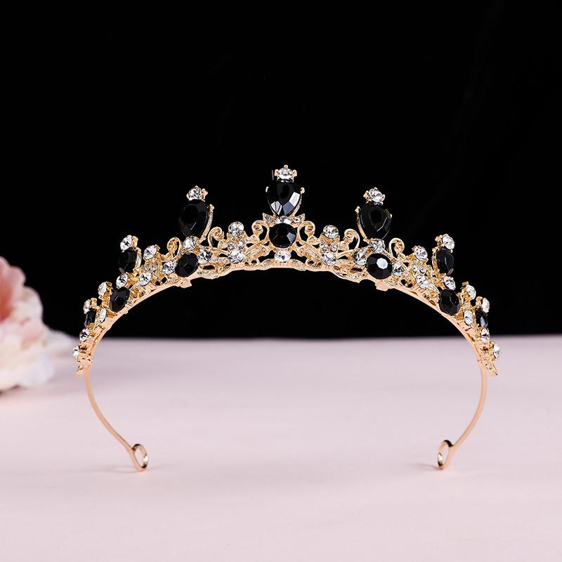 Elegant Colorful  Tiara Crown Women Girls Party Wedding Princess  Bridal Crown Hair Jewelry