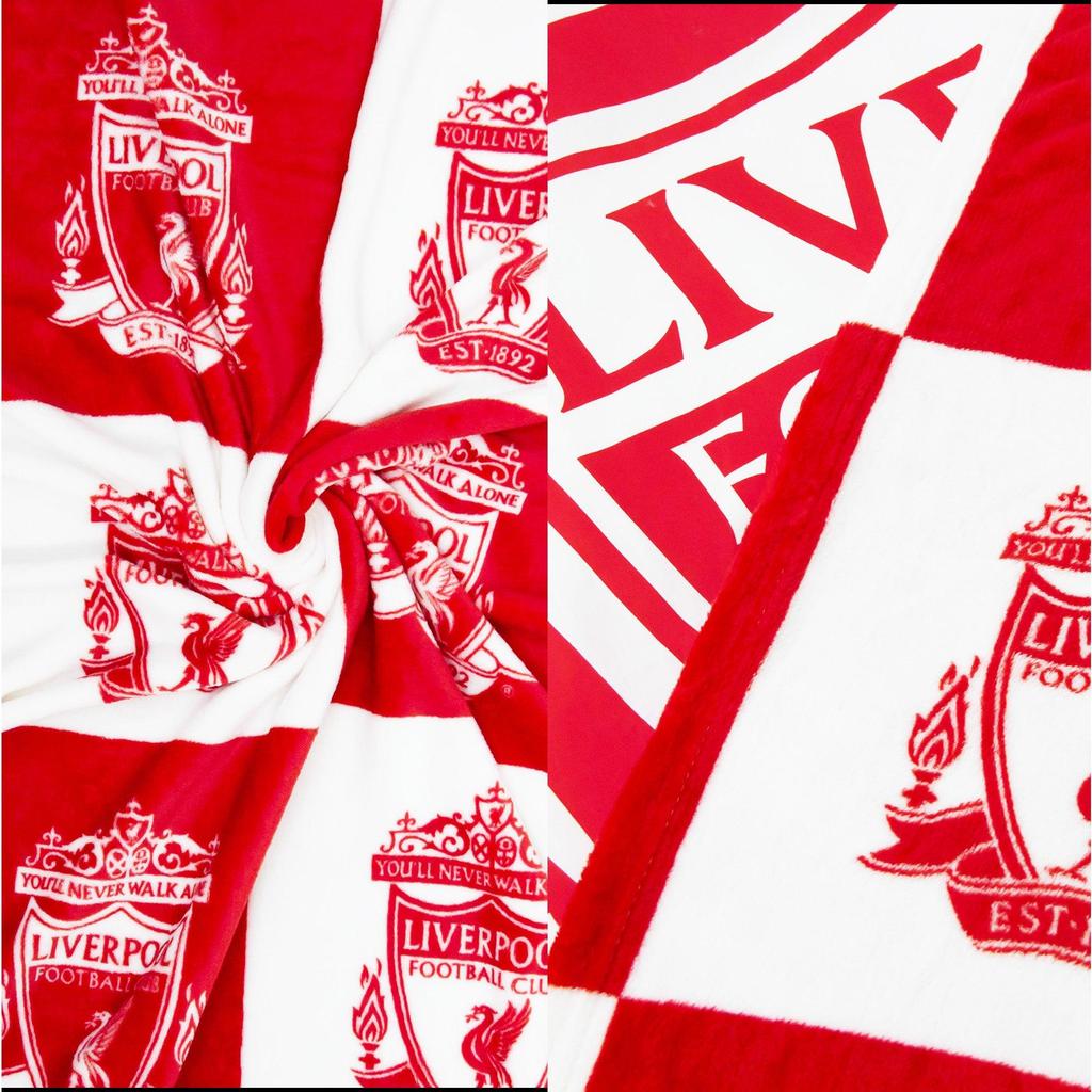 Liverpool FC Fleece Checkerboard Blanket