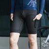WOSAWE Men's Road Cycling Breathable Stretch Athletic Foam Padded Side Pocket Night Cycling Shorts