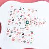 Christmas Lovely Cartoon Bowknot Santa Claus Snowman Christmas Tree Elk Snowflake Nail Art Stickers Xmas Cute Manicure Decals