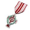 Austro Hungarian Silver Plated Oak Leaf Wreath, Red Cross Emblem, Pendant, Soviet Medal, Commemorative Medal,  Christmas Gift, Stocking Stuffers