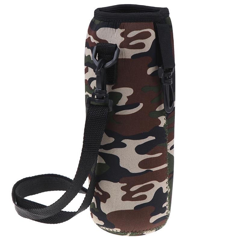 1000ml Nosič na láhev na vodu Izolovaný obal Taška Neoprenový držák Popruh Outdoor