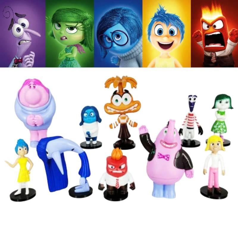 Colorful Pvc Brain Battle Figurines Set 10 Unique Cake Decoration Toys Bagged
