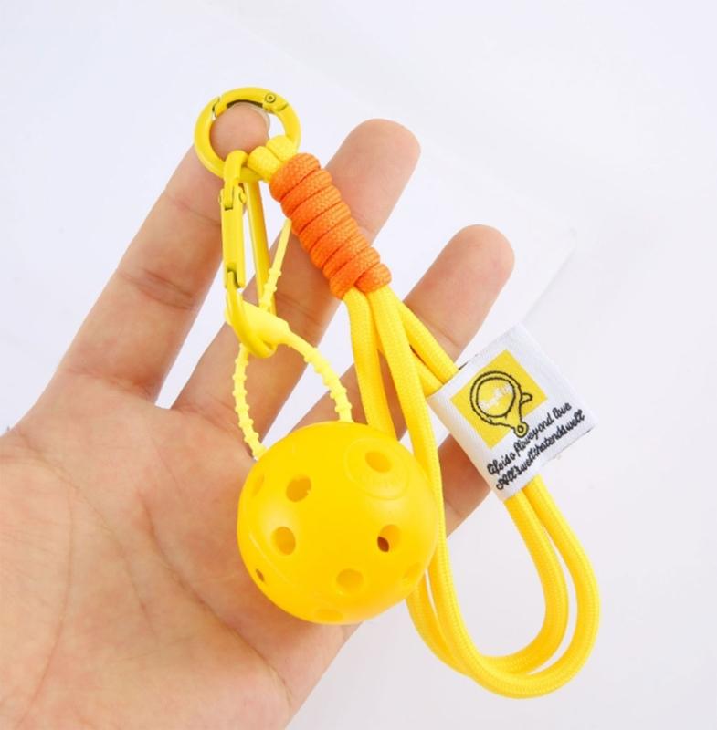 Pickleballs Keychain Accessory For Sports Enthusiasts And Students Pickleballs Charm Keyring For Everyday Use And Sports