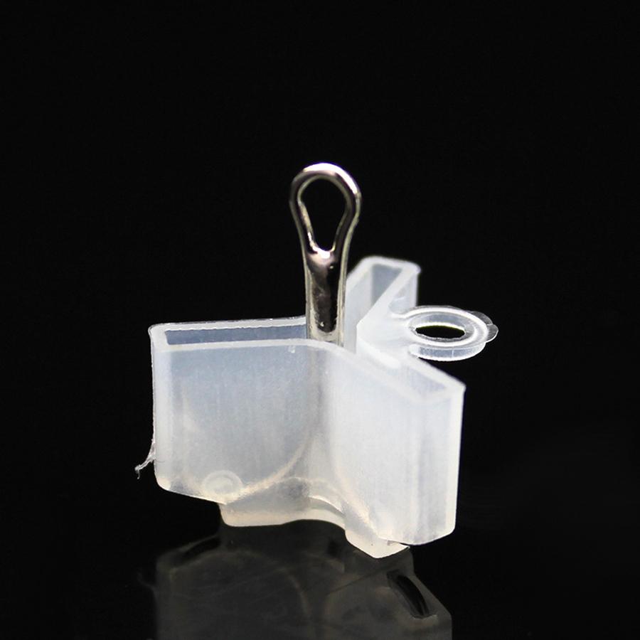 50pcs White Green Treble Hook Protector Covers Set with Slots Sleeves for Tangle-Free Safe Fishing Tackle Storage Organizer 1-5# 260319