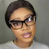 Women's Glasses T-word Cat Eye Glasses, Fashionable Large-frame Glasses