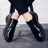 Shoes Men's Korean Version Trendy Versatile Black Small Leather Shoes Leather Casual Shoes Business Dress Youth Suit British Autumn