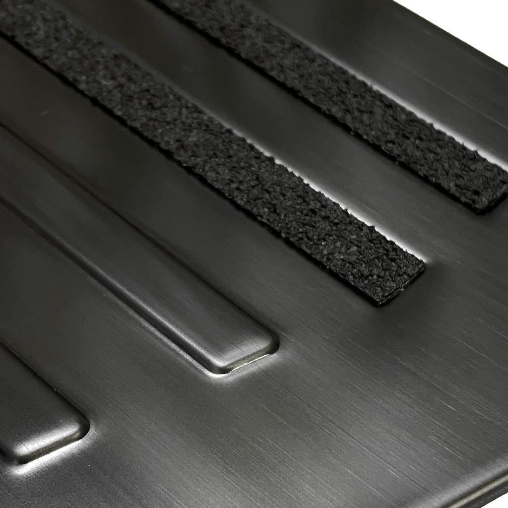 CGP Side Scuff Plates (4-Piece Set) for 40 Series Alphard and Vellfire, Black, Stainless Steel (HN09-T13822BK)