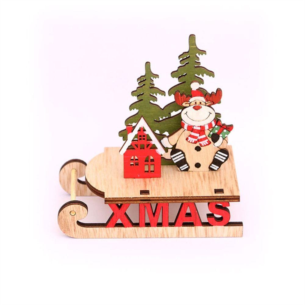 Tree Xmas Tree Ornaments Assembly Decorations Christmas Decorations Xmas Sled DIY Assembly