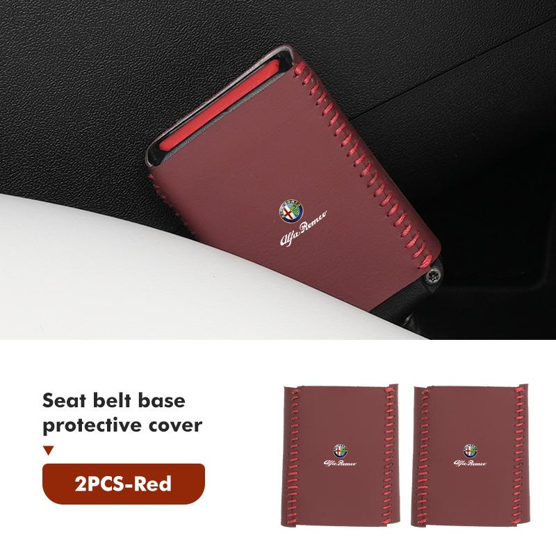 OTFDU1 For Alfa Romeo Anti-collision Scratch-proof Car Seat Belt Buckle Protection Cover 159 Giulietta Giulia 147 Mito 156 159 166 GT