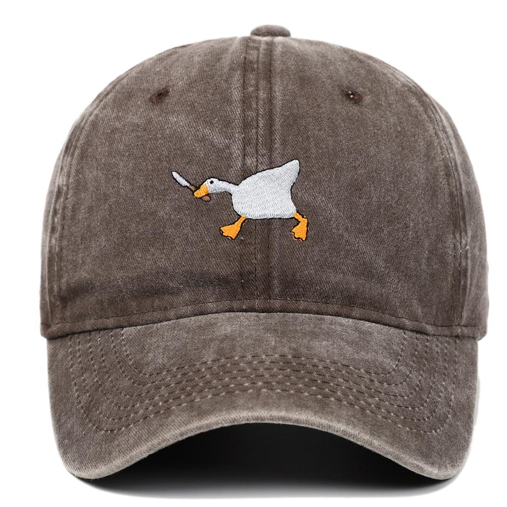 Embroidery Goose Trucker Hat Adjustable Snapback Hat Fashion Duck Tongue Hat  Men