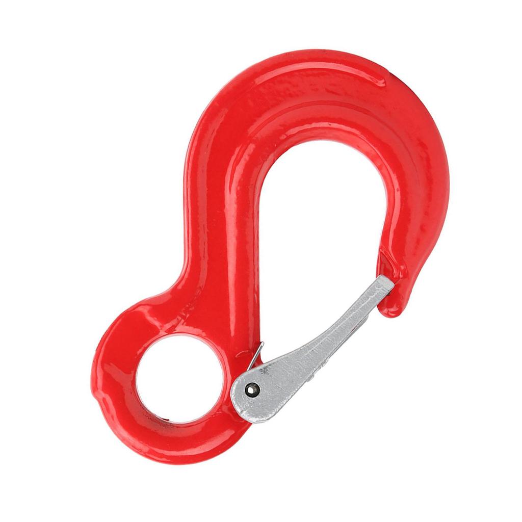2Ton Round Fixed Eye Lifting Hook with Latch Alloy Steel Crane Hoist Hook for Ship Construction