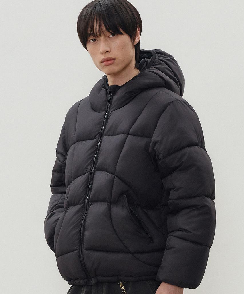Leire Balaclava Puffer Hooded Jacket [Black]
