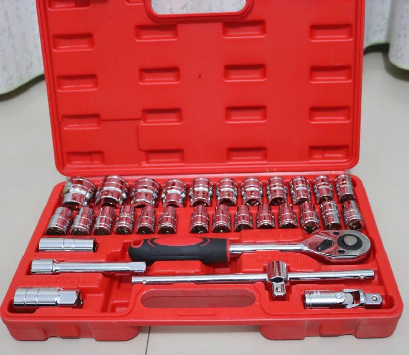 32-Piece Hex Socket Wrench Set for Car Repair