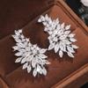 Female Wedding Party Zirconia Stud Earrings Gorgeous Ear Piercing Accessories  For Women Gift