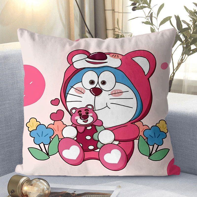 

Мультфильм Дораэмон Дораэмон Синий Толстяк Джингл Кот Наволочка Диванная Подушка Подушка для Сиденья Подушка для Поясницы Flannel 45x45cm double-sided [without pillow core]