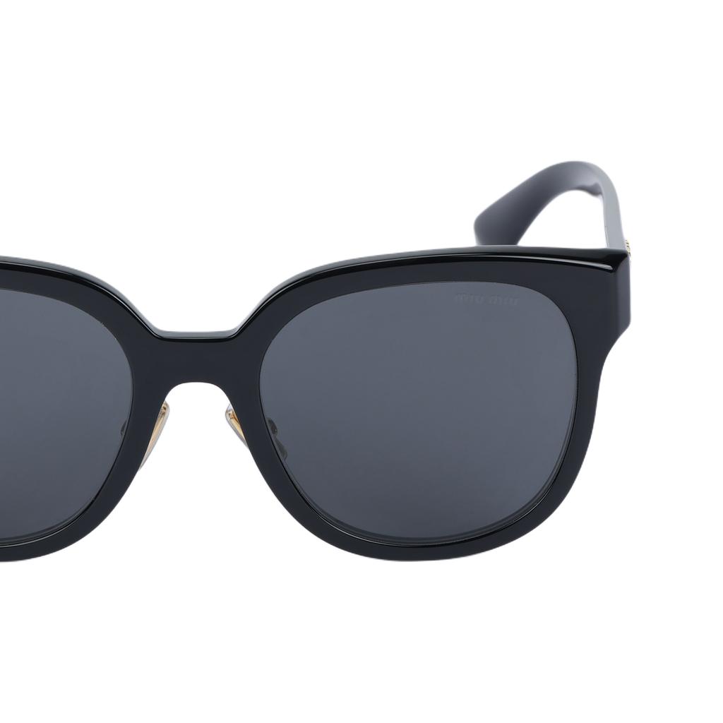 Miu Miu Letter Logo Oval Sunglasses Women sunglasses Black MU01ZS1AB5S0