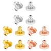 4Pcs Comfortable Earring Stoppers Secure Plugging Blocked Ear Backings Jewelry Replacement Locking Earnail Plugs
