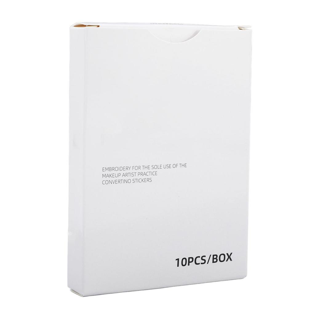 20PCS Light Skin Color Transfer Eyebrow Skin Sticker Practice Makeup Eyebrow Stencil Stickers for Beauty Salon