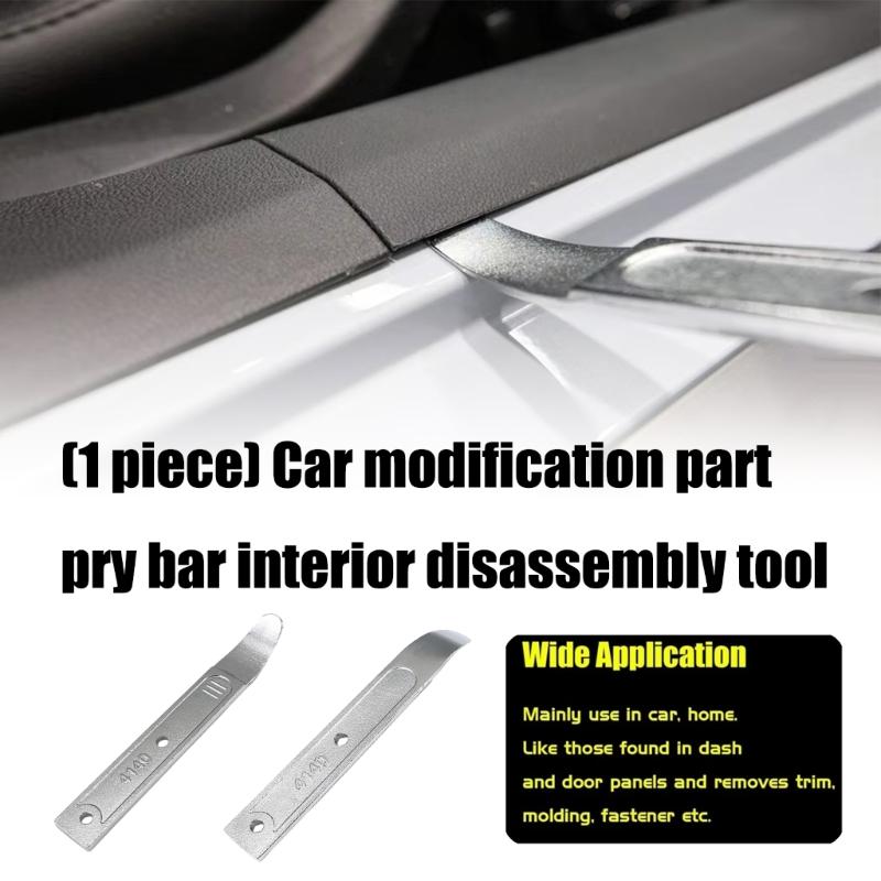 Multipurpose 4140 Pry Tool for Car Trim Disassembly Steel Construction Ergonomic Grip Comfortable Handling